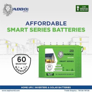 ADDO 200AH Tall tubular Inverter Battery for Home, Office & Shops | AG2054 | 60* Months Warranty