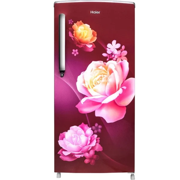 Haier, HRD-2061SRN, 185 Ltrs 1 Star Inverter Direct Cool Single Door Refrigerator, Red Noisettes