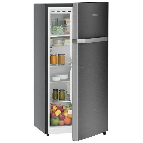 Liebherr TCPSIB 2411, 245L 2 Star inverter, Hot to Cool, Pocket Handle, Frost Free Double Door Refrigerator, 20 Years Warranty on Compressor, Freezer 51 L, Silver steel - Image 2