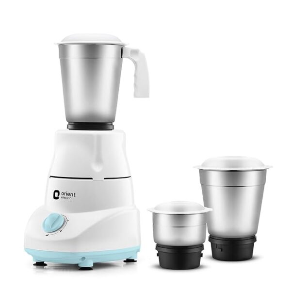 Orient Electric 500W mixer grinder | Kitchen Kraft 500 MGKK50B3 with 3 SS jars | Longer life balanced coil motor | ABS body | Uniform grinding | 5 years motor warranty