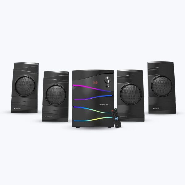 ZEBRONICS ZEB-RAINBOW 105 W Bluetooth Home Audio Speaker  (Black, 4.1 Channel)