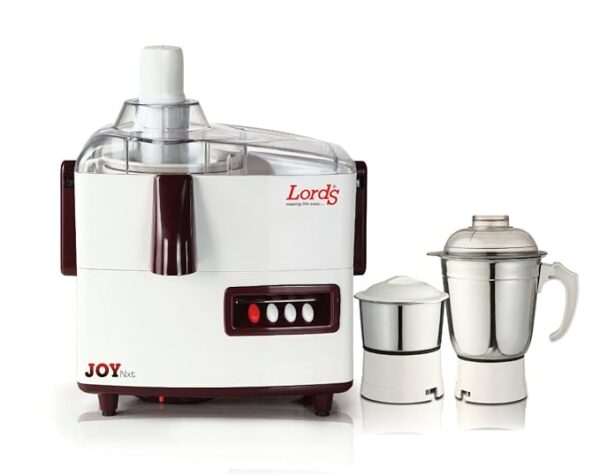 Lords 500 W Juicer Mixer Grinder (White and Red)