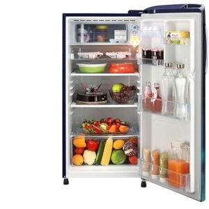 LG 185 L 3 Star Direct-Cool Single Door Refrigerator (GL-B201ABCD, Blue Charm, Fast Ice Making, Gross Volume- 190 L)