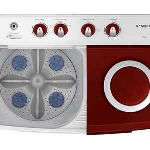 Samsung 8 kg, 5 star, Semi-Automatic Top Load Washing Machine (WT80C4000RR/TL, Air Turbo Drying, LIGHT GRAY,)