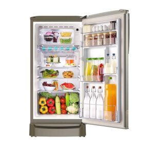 Godrej 180 L 3 Star Direct Cool Turbo Cooling Technology With Upto 24 Days farm Freshness Single Door Refrigerator (RD ERIOPLS 205C THF ST GL, Steel Glow)