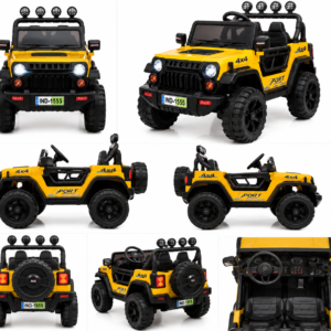 Adventure Rider Thar 4x4 Premium Battery Operated Ride-On Jeep with Remote Control, LED Lights & Music System for Kids (2–7 Years)