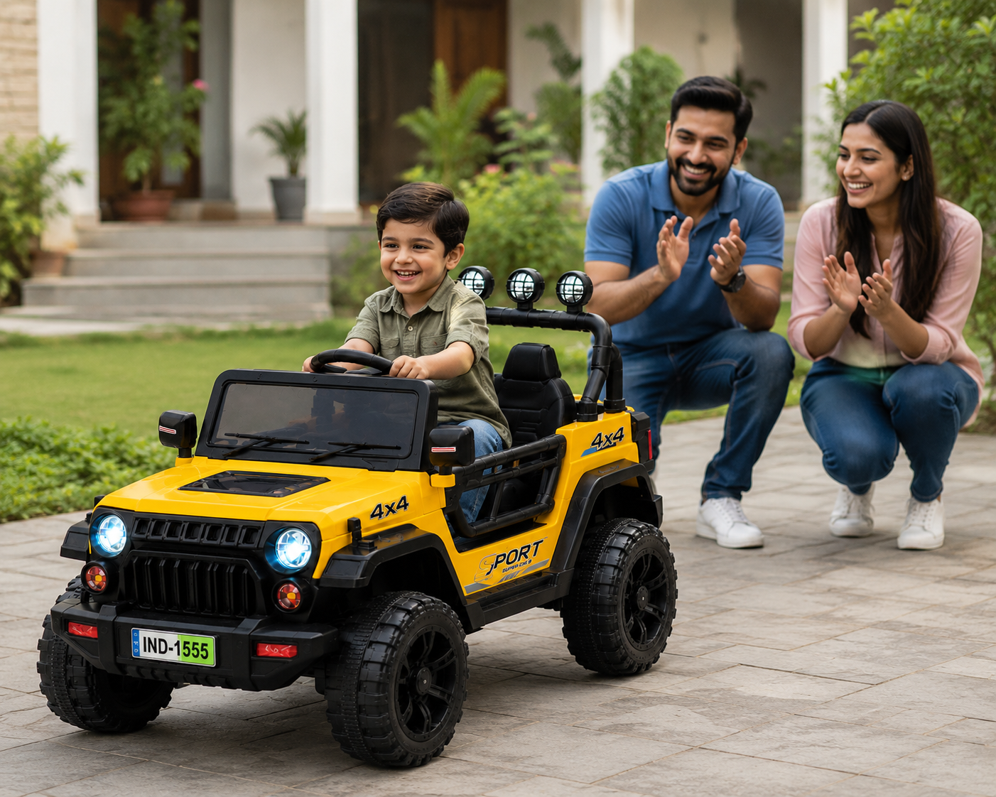 Adventure Rider Thar 4x4 Premium Battery Operated Ride-On Jeep with Remote Control, LED Lights & Music System for Kids (2–7 Years) - Image 6