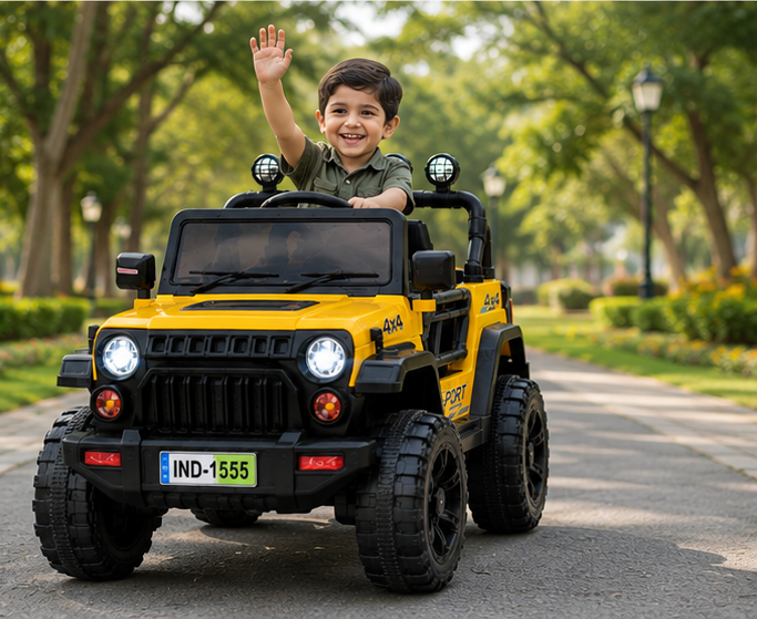 Adventure Rider Thar 4x4 Premium Battery Operated Ride-On Jeep with Remote Control, LED Lights & Music System for Kids (2–7 Years) - Image 2