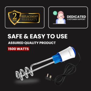 Cadlec Nova 1500W Shockproof Advanced Technology Electric Water Heater Immersion Rod With Waterproof & Protection | Instant Heating | ISI Certified 2 Year Warranty Visit the CADLEC Store