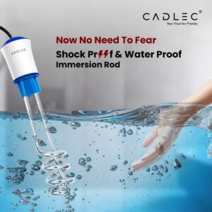 Cadlec Nova 1500W Shockproof Advanced Technology Electric Water Heater Immersion Rod With Waterproof & Protection | Instant Heating | ISI Certified 2 Year Warranty Visit the CADLEC Store