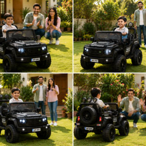 Best Kids Electric Jeep | Defender 4x4 Ride-On Jeep for Kids (12V Battery Operated Electric Car) – Red