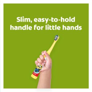 Colgate Batman Toothbrush for kids, Battery Powered Electric Toothbrush, Age 3+, Kids toothbrush with Extra Soft Bristles and Slim Handle, Includes Replaceable Batteries
