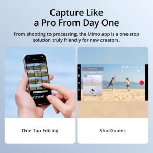 DJI Osmo Mobile 7 Gimbal Stabilizer for iPhone, Android, Built-in Tripod, Ultra-Light, 3-Axis Phone Gimbal,Activetrack 7.0,One-Tap Edit,Phone Charging Vlogging Stabilizer YouTube Video, Gray
