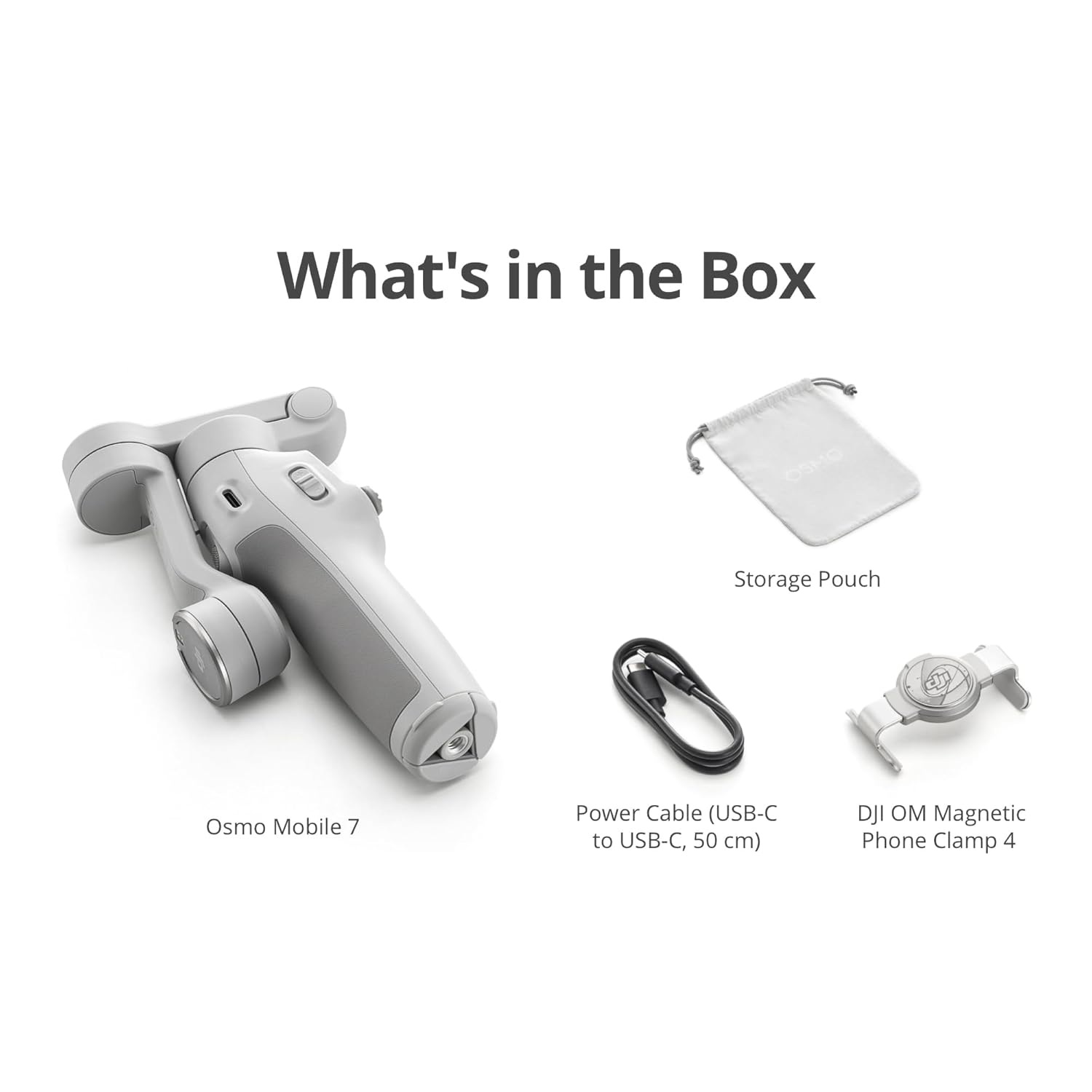 DJI Osmo Mobile 7 Gimbal Stabilizer for iPhone, Android, Built-in Tripod, Ultra-Light, 3-Axis Phone Gimbal,Activetrack 7.0,One-Tap Edit,Phone Charging Vlogging Stabilizer YouTube Video, Gray - Image 4