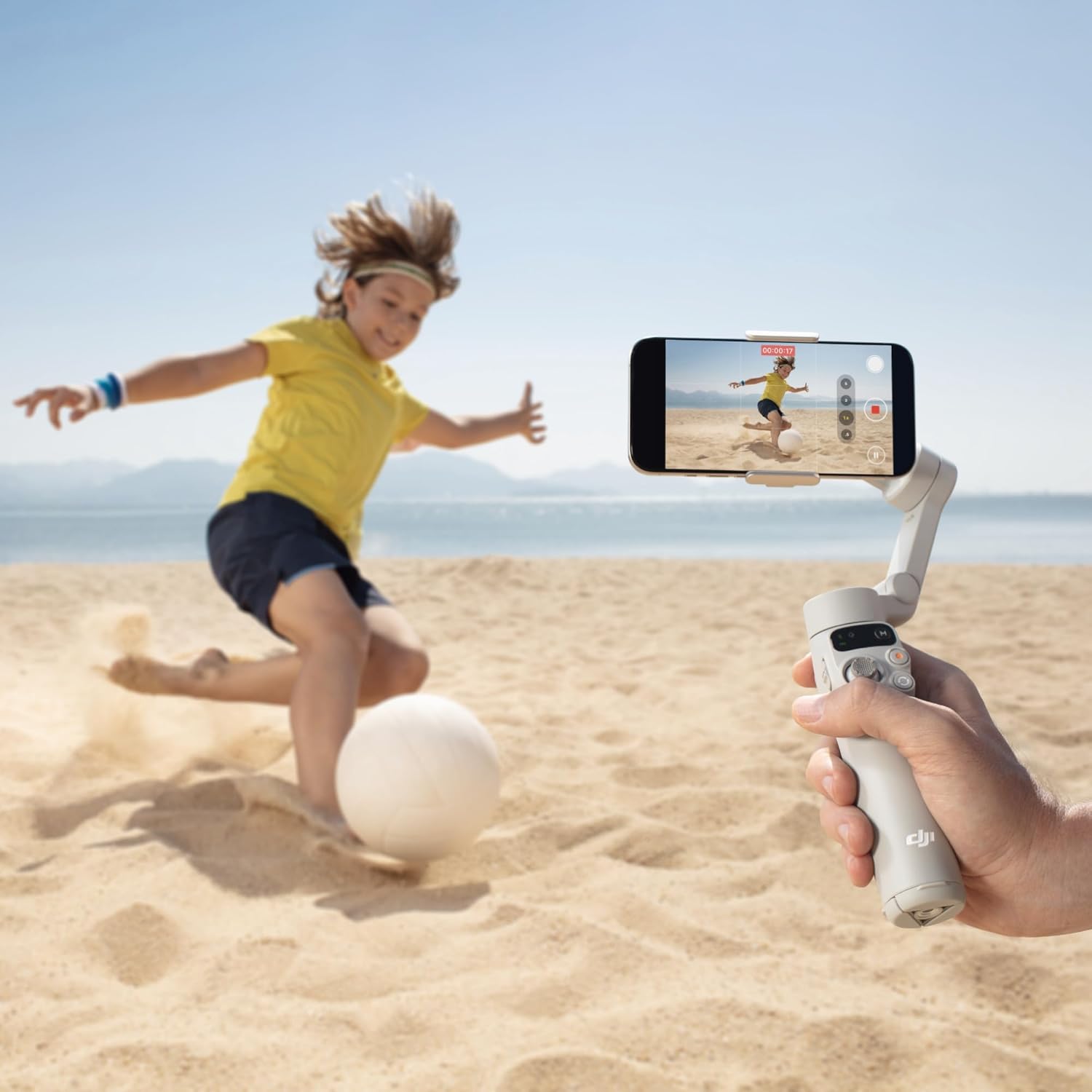 DJI Osmo Mobile 7 Gimbal Stabilizer for iPhone, Android, Built-in Tripod, Ultra-Light, 3-Axis Phone Gimbal,Activetrack 7.0,One-Tap Edit,Phone Charging Vlogging Stabilizer YouTube Video, Gray - Image 2