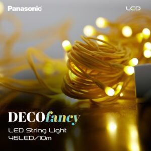 Panasonic Deco Fancy 10 Mtr LED String Light for Diwali, Decorative LED String Light for Ganesh Chaturthi, Christmas Decoration Light (Golden)