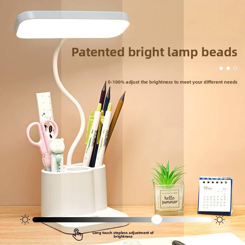 One94Store 3-in-1 LED Desk Lamp with Pen & Phone Holder – USB Rechargeable Study Lamp with Touch Sensor, 3 Light Modes, Eye Protection & Warm White Night Light for Bedroom, Office & Home - Image 5