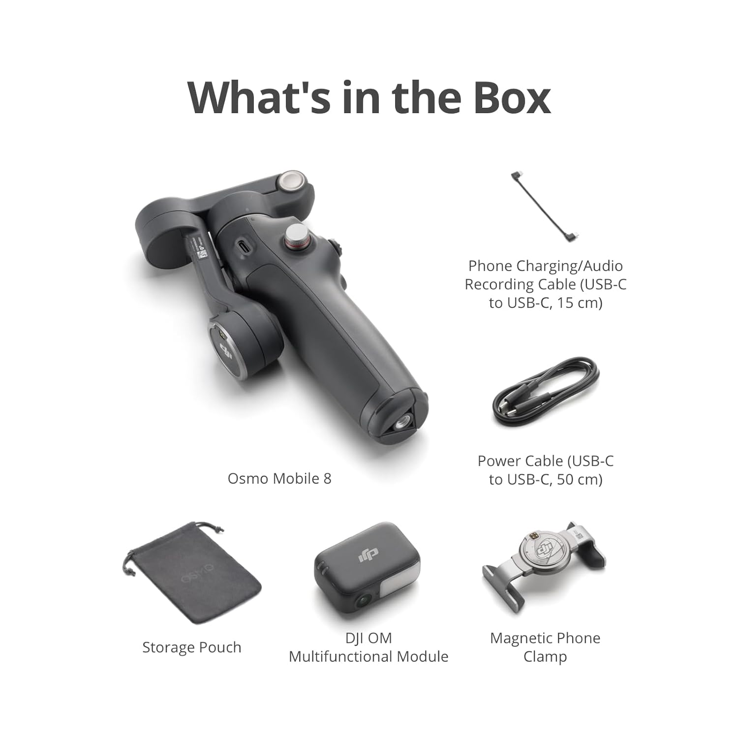 DJI Osmo Mobile 8 Gimbal Stabilizer for Phone, Native Tracking with Audio & Lighting, 360° Pan Rotation, Built-in Extension Rod & Tripod, 10h Battery, Extension Rod, Robust 3-Axis Stabilization - Image 3