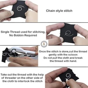 TEKCOOL Handy Stitch Mini Hand Sewing Machine | Portable Stapler-Style Silai Machine for Quick Repairs, Home Tailoring & Emergency Stitching | Lightweight Handheld Sewing Tool (Handy Stitch)
