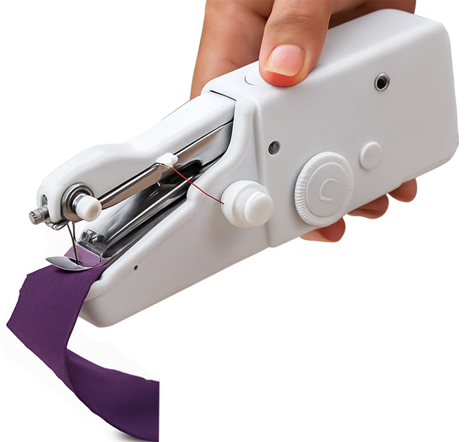 TEKCOOL Handy Stitch Mini Hand Sewing Machine | Portable Stapler-Style Silai Machine for Quick Repairs, Home Tailoring & Emergency Stitching | Lightweight Handheld Sewing Tool (Handy Stitch)