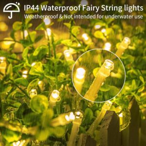 Homesake® 36 Feet Long 40 LED Power Pixel Serial String light Fairy Lights, Plug Sourced, Home & Outdoor light for christmas tree light corner Home, ornament setup festive decor (Pack of 1 Warm White)