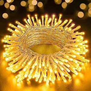 Homesake® 36 Feet Long 40 LED Power Pixel Serial String light Fairy Lights, Plug Sourced, Home & Outdoor light for christmas tree light corner Home, ornament setup festive decor (Pack of 1 Warm White)