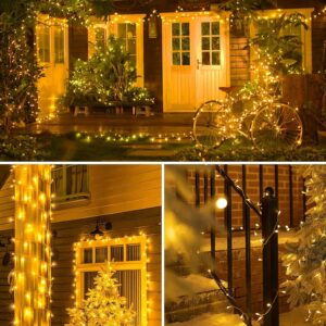 Homesake® 36 Feet Long 40 LED Power Pixel Serial String light Fairy Lights, Plug Sourced, Home & Outdoor light for christmas tree light corner Home, ornament setup festive decor (Pack of 1 Warm White)