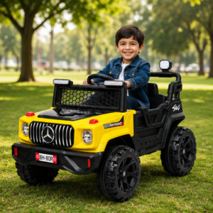 Jeep BH 80 Kids Electric Jeep – 12V Battery Operated Ride-On Car with LED Lights & Music