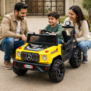 Jeep BH 80 Kids Electric Jeep – 12V Battery Operated Ride-On Car with LED Lights & Music