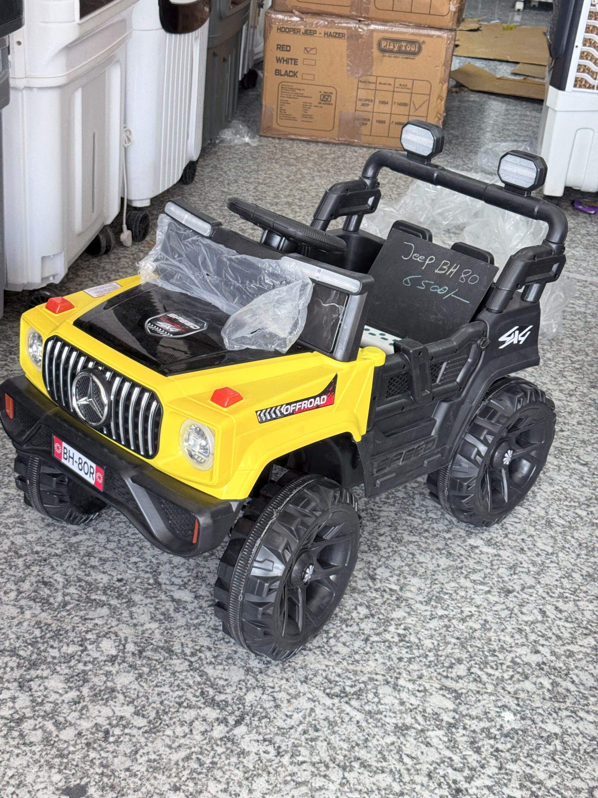 Jeep BH 80 Battery Operated Ride-On Car for Kids (4x4 Style) - Image 2