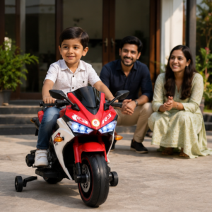 Kids Premium Electric Sports Bike | R3 Super Bike 12V Battery Operated Ride-On Bike for Kids (Red)