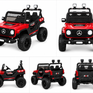 Best Kids Electric Jeep | Jumbo 7373 4x4 Battery Operated Ride-On Car for Kids (Red)