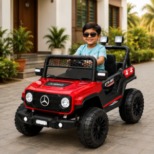 Best Kids Electric Jeep | Jumbo 7373 4x4 Battery Operated Ride-On Car for Kids (Red)
