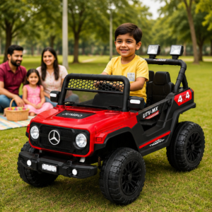 Best Kids Electric Jeep | Jumbo 7373 4x4 Battery Operated Ride-On Car for Kids (Red)