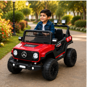 Best Kids Electric Jeep | Jumbo 7373 4x4 Battery Operated Ride-On Car for Kids (Red)