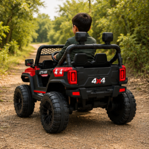 Best Kids Electric Jeep | Jumbo 7373 4x4 Battery Operated Ride-On Car for Kids (Red)