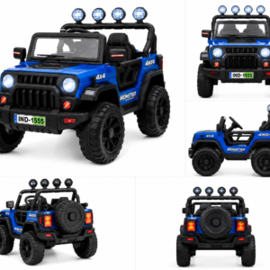 Kids Premium Electric 4x4 Jeep | Monster 4x4 12V Battery Operated Kids Electric Car (Blue)