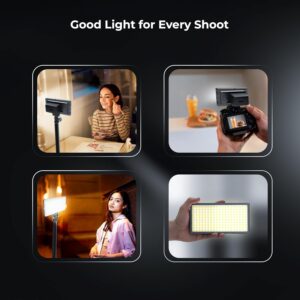 Digitek (LED-D308) 25W Bi-Color LED Video Light with Hot Shoe Mount, 2700K–6500K Adjustable Color Temperature, 308 LEDs, 2860LM Brightness, For YouTube, Photography, Video Shoot (Battery Not Included)
