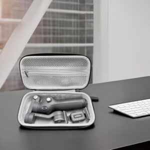 M.G.R.J® Carrying Case for DJI Osmo Mobile 8, Osmo Mobile 7P / 7 Gimbal Stabilizer, Travel Portable Bag for DJI Osmo Mobile 8 | 7P | 7 | SE Accessories (Hard|EVA|Black) (DJI Gimbal Not Included)