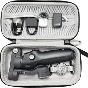 M.G.R.J® Carrying Case for DJI Osmo Mobile 8, Osmo Mobile 7P / 7 Gimbal Stabilizer, Travel Portable Bag for DJI Osmo Mobile 8 | 7P | 7 | SE Accessories (Hard|EVA|Black) (DJI Gimbal Not Included)