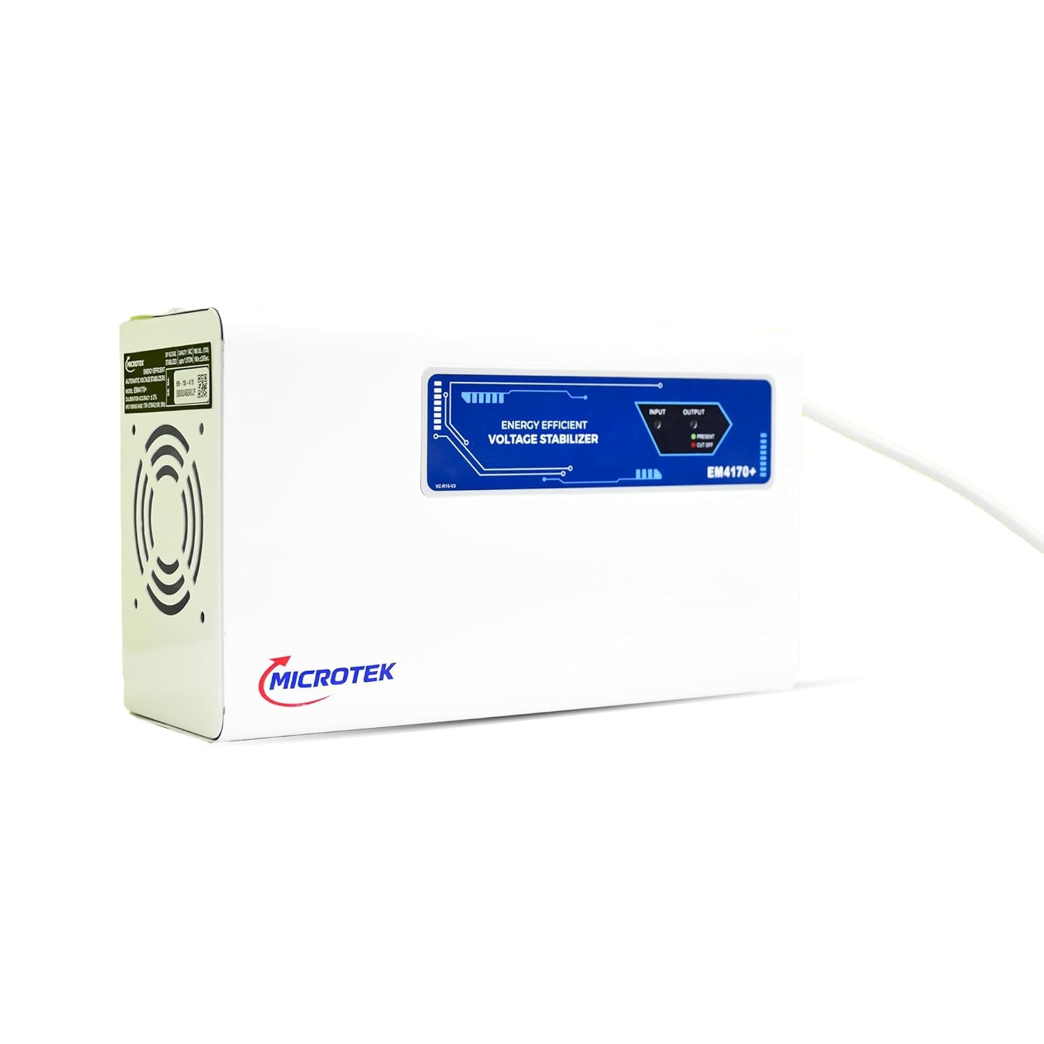 Microtek EM 4170+ Automatic Air Conditioners (A.C.) Voltage Stabilizer upto 1.5 Ton Working Power 170V-270V with 3 Year Warranty (White) - Image 6