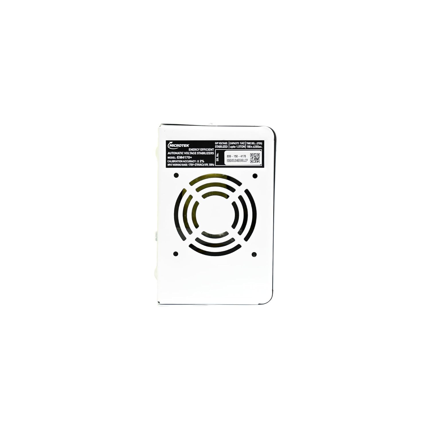 Microtek EM 4170+ Automatic Air Conditioners (A.C.) Voltage Stabilizer upto 1.5 Ton Working Power 170V-270V with 3 Year Warranty (White) - Image 3