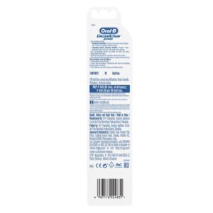 Oral B Cross Action AA Battery Electric Toothbrush for Adults, 90 Day Battery, 2 Year Warranty by Oral-B, IPX7 Water Resistant, Soft Crisscross Bristles (Blue, 1)