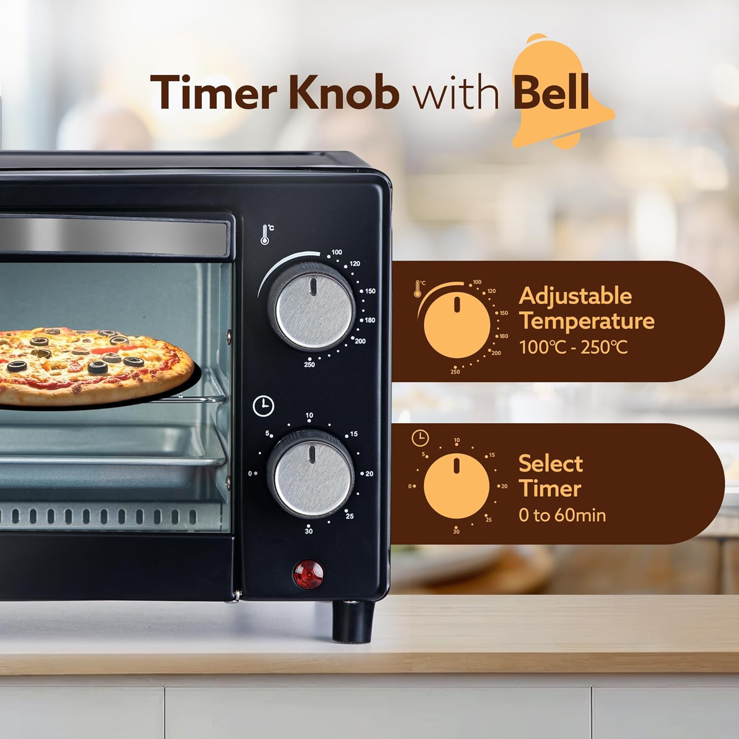 AGARO Marvel 9L OTG Oven 800W - Image 2