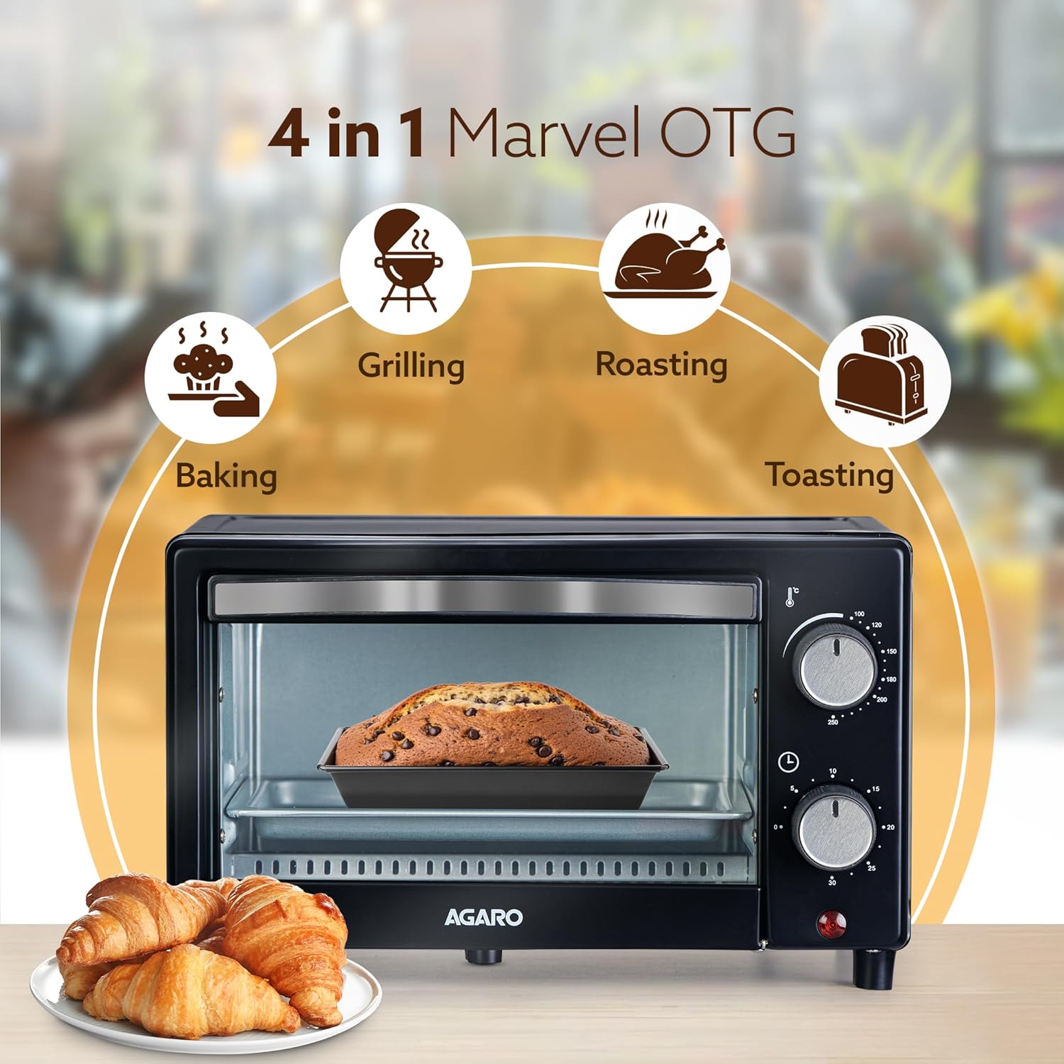 AGARO Marvel 9L OTG Oven 800W - Image 4