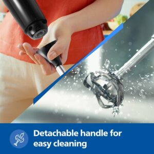 PHILIPS HL1681 Hand Blender |Powerful 300W Motor with Rust free steel arm |Easy single trigger operation |Specially designed blades |Ergonomically designed |Wall bracket for storage, 2year warranty