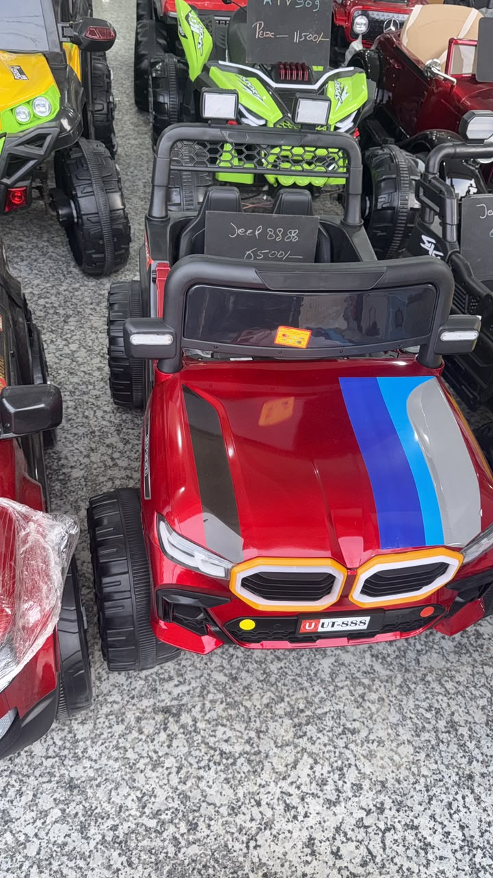 Speed Jeep 8888 Kids Ride-On Electric Car | 12V Battery | Remote Control | Red - Image 5