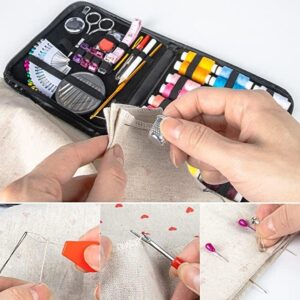 Gemsy 102 Pcs Premium Sewing Kit Box | Tailoring tools Combo with Accessories, Scissors, Thread, Needles, Measuring tape | Sui Dhaga Portable, stitching items box for Home, Ladies, Multipurpose, travel, DIY