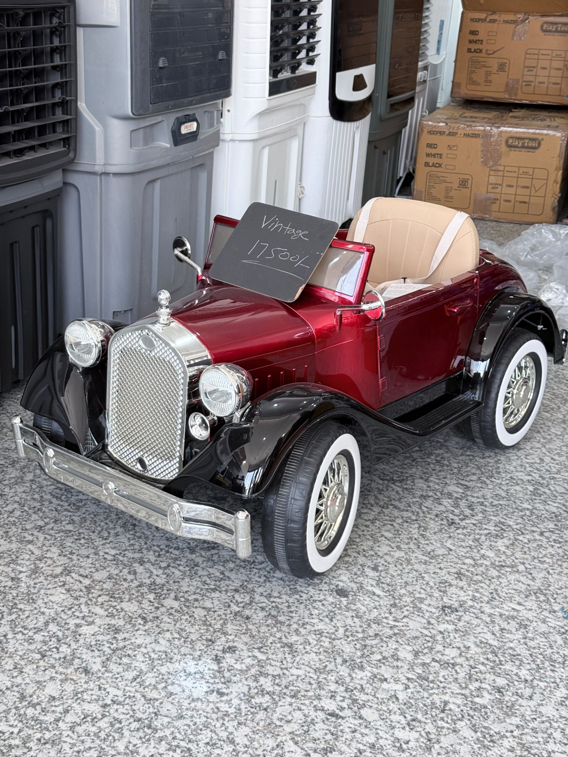 Vintage Royal Classic Ride-On Car for Kids | 12V Battery Powered Electric Car with Remote Control - Image 3