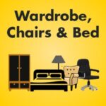 wardrobes, chairs & bed